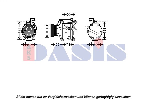 AKS DASIS Kompressor,kliimaseade 850748N